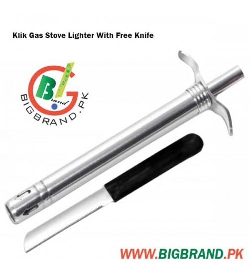 Klik Gas Lighter with Knife